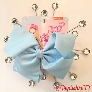Jojo Siwa Signature Cheer Bow Powdwer Blue NWT